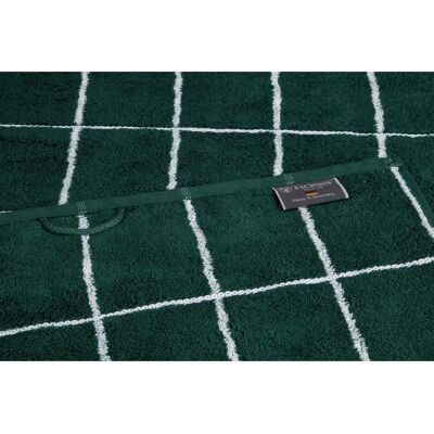 Ross Cashmere Überkaro - 2er Pack grüne Frottiertücher - Handtücher Ross Cashmere Überkaro - 2er Pack grüne Frottiertücher - Handtücher
