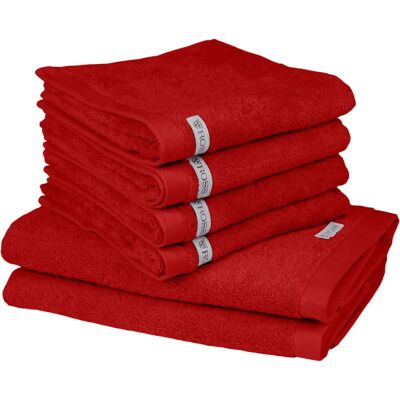 Ross Sinfonie Kirsche Rot Baumwolle Handtuch-Set Ross Sinfonie Kirsche Rot Baumwolle Handtuch-Set