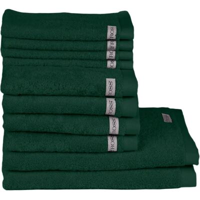 Ross Sinfonie Handtuch-Set - 10 Stück, Umweltfreundlich, Baumwolle, Grün Ross Sinfonie Handtuch-Set - 10 Stück, Umweltfreundlich, Baumwolle, Grün
