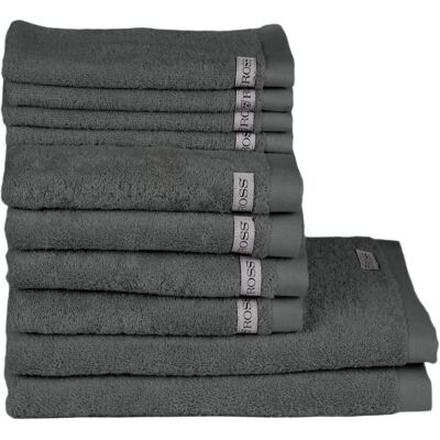 Ross Sinfonie Grau 10-teilig Baumwoll Handtuch-Set Ross Sinfonie Grau 10-teilig Baumwoll Handtuch-Set