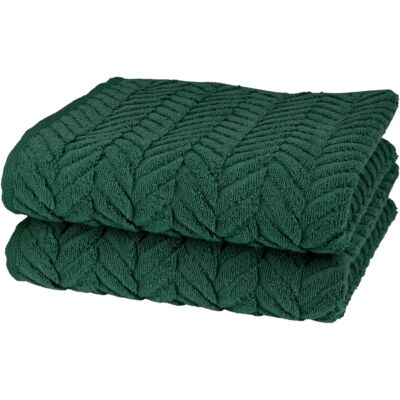 Ross Sensual 9001 - 2er Pack Grüne Baumwollhandtücher Ross Sensual 9001 - 2er Pack Grüne Baumwollhandtücher