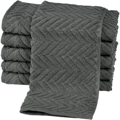 Ross Sensual 9001 Gästetuch - 6 St, 30x50cm, Grau Ross Sensual 9001 Gästetuch - 6 St, 30x50cm, Grau