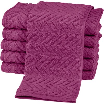 ROSS Sensual 9001 - Gästetuch-Set, 6 Stück, Pink ROSS Sensual 9001 - Gästetuch-Set, 6 Stück, Pink