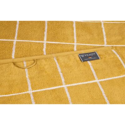 Ross Cashmere Überkaro Gelb Handtuch - Badetuch Ross Cashmere Überkaro Gelb Handtuch - Badetuch