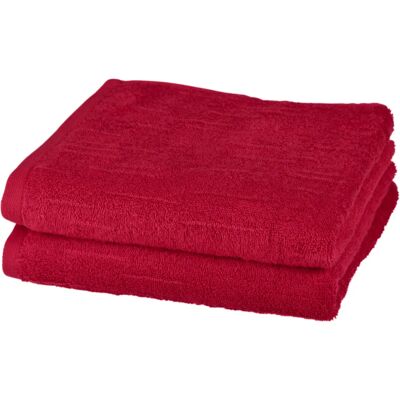 ROSS Premium Handtücher - 50x100cm - Packung mit 2 - Rot ROSS Premium Handtücher - 50x100cm - Packung mit 2 - Rot