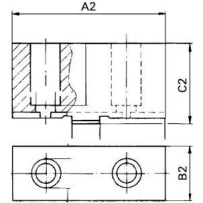 ROHM Drehfutterbacken - 4-teilig, Ungestuft, 315mm ROHM Drehfutterbacken - 4-teilig, Ungestuft, 315mm