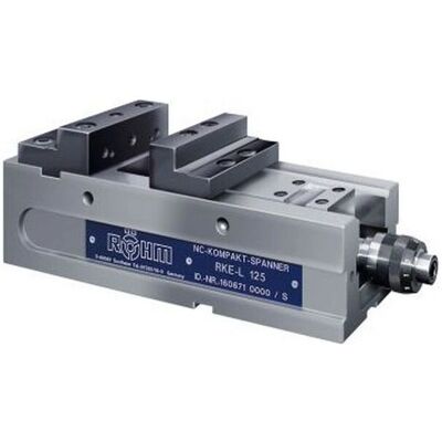 Grapa compacta ROHM para máquinas CNC, 125mm de boca, 40mm de altura Grapa compacta ROHM para máquinas CNC, 125mm de boca, 40mm de altura