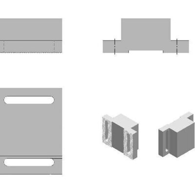 Röhm - KZS Spitzverzahnung 160mm - 2-jaw - Spitzverzahnung 60° - Jaw set Röhm - KZS Spitzverzahnung 160mm - 2-jaw - Spitzverzahnung 60° - Jaw set