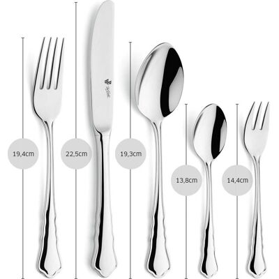 Paul Wirths - Besteckset 7700 Chippendale - 18/10 acier inoxydable - Cutlery set - Publicité Paul Wirths - Besteckset 7700 Chippendale - 18/10 acier inoxydable - Cutlery set - Publicité