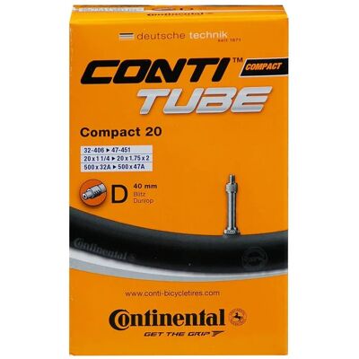 Continental Compact Woods Ventil Innvendig slange - 20 x 1.2-1.7 - Svart Continental Compact Woods Ventil Innvendig slange - 20 x 1.2-1.7 - Svart