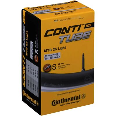 Opona wewnętrzna MTB 26 cali Continental - Czarna - Zawór Presta 42 MM Opona wewnętrzna MTB 26 cali Continental - Czarna - Zawór Presta 42 MM
