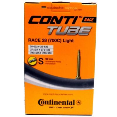 Continental Race 28 Light Innere Schlauch - Presta Ventil - 700c - Schwarz Continental Race 28 Light Innere Schlauch - Presta Ventil - 700c - Schwarz