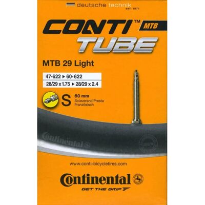 Continental hegyikerékpár belső cső fekete - 29x1.75-2.5 - Presta szelep Continental hegyikerékpár belső cső fekete - 29x1.75-2.5 - Presta szelep