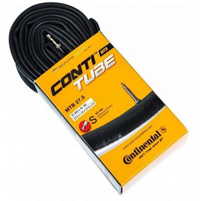 Continental 27.5" MTB Inner Tube - Presta Valve - Black - 27.5x1.75-2.5 Continental 27.5" MTB Inner Tube - Presta Valve - Black - 27.5x1.75-2.5