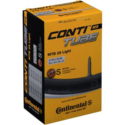 Continental Zwarte 29x1.75-2.5 Lichtgewicht MTB Binnenband Continental Zwarte 29x1.75-2.5 Lichtgewicht MTB Binnenband