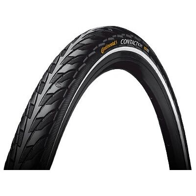 Continental Contact 28" City/Trekking Tubular Tyre - Black Reflex - Bicycle Tire Continental Contact 28" City/Trekking Tubular Tyre - Black Reflex - Bicycle Tire
