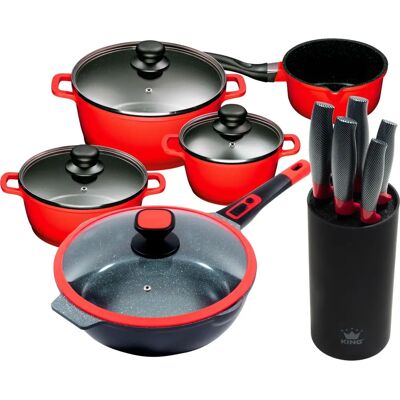 KING Click-Grip Aluminium-Kochtopfset - Induktion KING Click-Grip Aluminium-Kochtopfset - Induktion