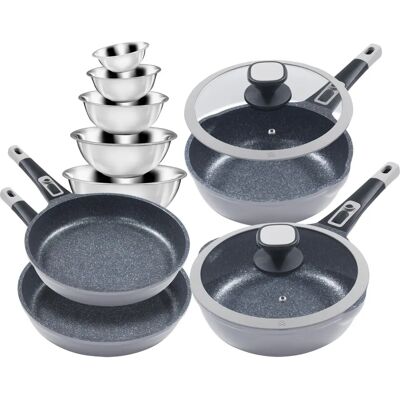 KING Moonscape Kochgeschirr-Set - Für Induktion, 5 Schüsseln KING Moonscape Kochgeschirr-Set - Für Induktion, 5 Schüsseln