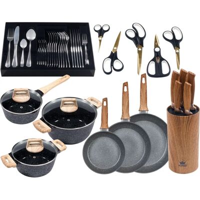 KING - Essential 21 - Grau - Induktion - Cookware set KING - Essential 21 - Grau - Induktion - Cookware set