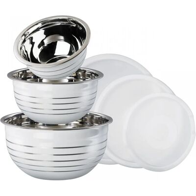 KING Edelstahlschüssel-Set - Silber KING Edelstahlschüssel-Set - Silber