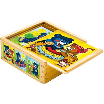 Bino Toys 13205 Holzbildwürfel - Motorikspielzeug Bino Toys 13205 Holzbildwürfel - Motorikspielzeug