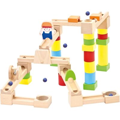 Bino Spielzeug Bino Murmelbahn - Holz 40 Stück Bino Spielzeug Bino Murmelbahn - Holz 40 Stück