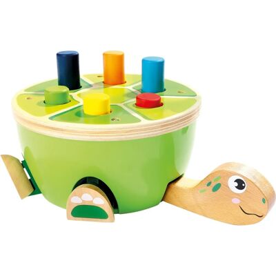 Mertens Bino 82135 - Holzschildkröte Klopfspiel - Motorikspielzeug Mertens Bino 82135 - Holzschildkröte Klopfspiel - Motorikspielzeug