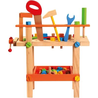Mertens Bino 82149 Holzwerkbank mit Werkzeug - Spielzeug für Kinder Mertens Bino 82149 Holzwerkbank mit Werkzeug - Spielzeug für Kinder