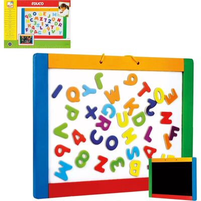 Bino Magnetisches Whiteboard mit Buchstaben & Zahlen - 42x30cm Bino Magnetisches Whiteboard mit Buchstaben & Zahlen - 42x30cm