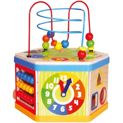 Bino Toys Modell 84186 Mehrzweck Holzaktivitätswürfel - Lernspielzeug Bino Toys Modell 84186 Mehrzweck Holzaktivitätswürfel - Lernspielzeug