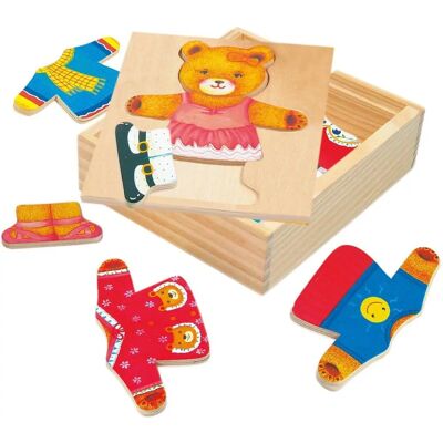 Bino - 88048 - Holz - 18‑Stück - Puzzle Bino - 88048 - Holz - 18‑Stück - Puzzle