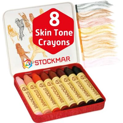 Stockmar Wachsmalstifte-Set Farben der Welt, 8 Farben im Metalletui Stockmar Wachsmalstifte-Set Farben der Welt, 8 Farben im Metalletui