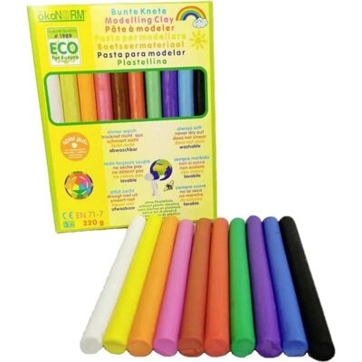 ÖkoNORM Argile Colorée - 220g - Sûr pour Enfants - Publicité ÖkoNORM Argile Colorée - 220g - Sûr pour Enfants - Publicité