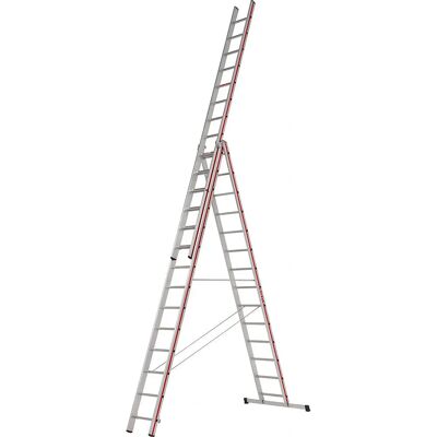 HYMER Aluminium Mehrzweck-Leiter - Professionell 3x14 - Max 10,34 m HYMER Aluminium Mehrzweck-Leiter - Professionell 3x14 - Max 10,34 m
