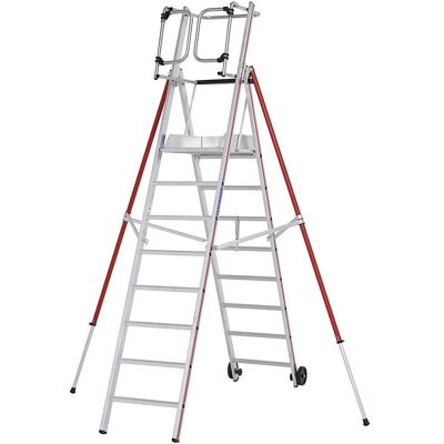 MATISÈRE Modèle 848308 - Échelle en aluminium avec plateforme - Publicité MATISÈRE Modèle 848308 - Échelle en aluminium avec plateforme - Publicité
