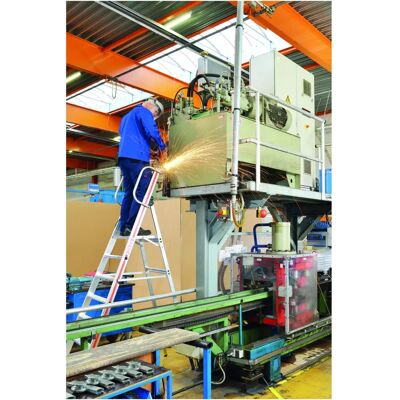 MATISÈRE Leiter - 7 Stufen - Max. Arbeitshöhe 3,65 m - Industriegebrauch MATISÈRE Leiter - 7 Stufen - Max. Arbeitshöhe 3,65 m - Industriegebrauch