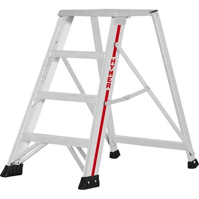 HYMER Hellblau Aluminium Faltbare Leiter - Treppenleiter HYMER Hellblau Aluminium Faltbare Leiter - Treppenleiter