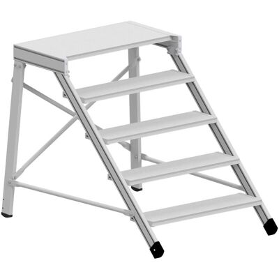 Hymer - Treppentritt mit großflächiger Plattform - 0.8 m Stufenbreite - 3 Stufen - Step ladder Hymer - Treppentritt mit großflächiger Plattform - 0.8 m Stufenbreite - 3 Stufen - Step ladder