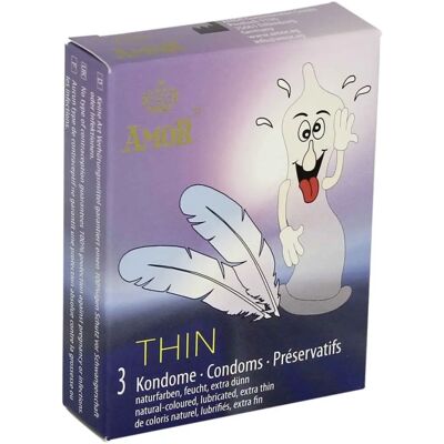 Preservativi Amor Thin - Sensibilità in Lattice Naturale Preservativi Amor Thin - Sensibilità in Lattice Naturale