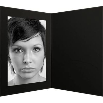 Daiber 1x100 Dossiers pour portraits avec Passepartout - Noir - Cadre photo - Publicité Daiber 1x100 Dossiers pour portraits avec Passepartout - Noir - Cadre photo - Publicité