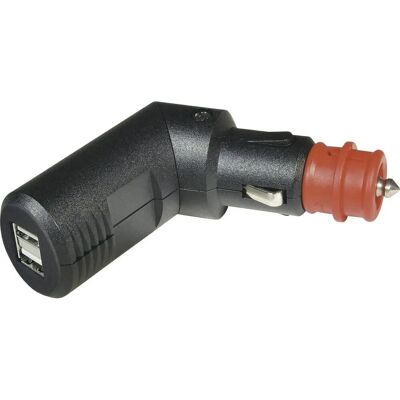 ProCar USB-laddare - 2 portar, 12-24V, Sammanfällbar ProCar USB-laddare - 2 portar, 12-24V, Sammanfällbar
