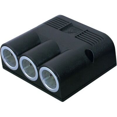 ProCar Aufbau-Dreifachsteckdose - 12-24 V Stromversorgung ProCar Aufbau-Dreifachsteckdose - 12-24 V Stromversorgung
