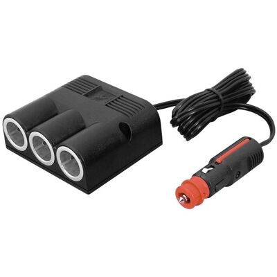 ProCar Trefaset Stik - 12-24 V Bil Strømsplitter ProCar Trefaset Stik - 12-24 V Bil Strømsplitter