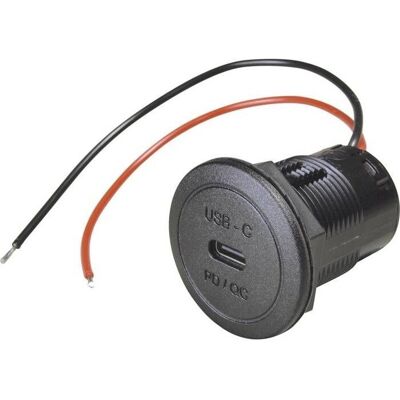 ProCar Power USB-C Steckdose - 50W, PD/QC, 12-24V ProCar Power USB-C Steckdose - 50W, PD/QC, 12-24V