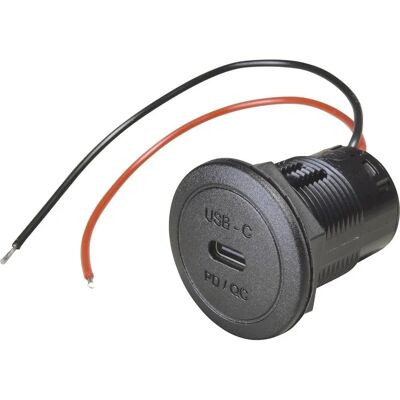 ProCar Power USB-C Steckdose - 50W, PD/QC, 12-24V ProCar Power USB-C Steckdose - 50W, PD/QC, 12-24V