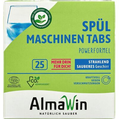 Almawin Geschirrspültabs - 25 Stück - Effektiv & Umweltfreundlich Almawin Geschirrspültabs - 25 Stück - Effektiv & Umweltfreundlich