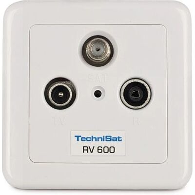 TechniSat TechniPro RV 600-10 Stopcontactdoos - Wandmontage - F en IEC Connectors TechniSat TechniPro RV 600-10 Stopcontactdoos - Wandmontage - F en IEC Connectors