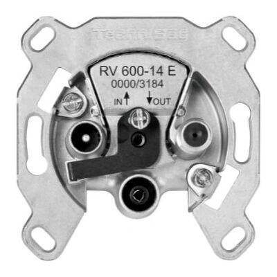 TechniSat RV 600-14E Antennensteckdose - Antenne, TV, Radio - Silber TechniSat RV 600-14E Antennensteckdose - Antenne, TV, Radio - Silber