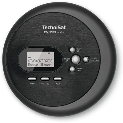 TechniSat DIGITRADIO CD 2GO Tragbarer CD-Player - Schwarz TechniSat DIGITRADIO CD 2GO Tragbarer CD-Player - Schwarz