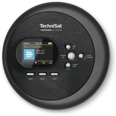 TechniSat DIGITRADIO CD 2GO BT Tragbarer Bluetooth CD-Player - Tragbarer Radio TechniSat DIGITRADIO CD 2GO BT Tragbarer Bluetooth CD-Player - Tragbarer Radio
